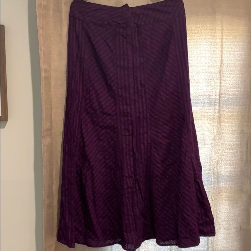 Purple long skirt
